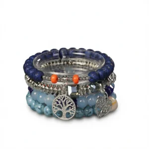 Life Tree Bracelet Set – Boho Serenity