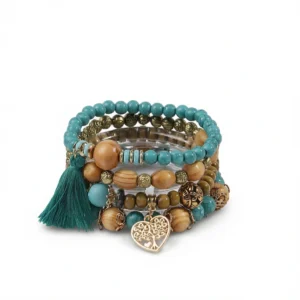 Turquoise Charm Bracelets – Bohemian Beach Style