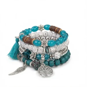 Blue Bohemian Bracelets – Artistic Royal Charm