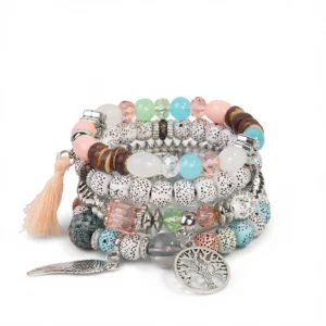 Bohemian Dreamcatcher Bracelet – Enchanting Fantasy Set
