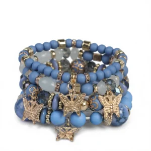 Stunning Butterfly Bracelet: 4pc Mystical Charm