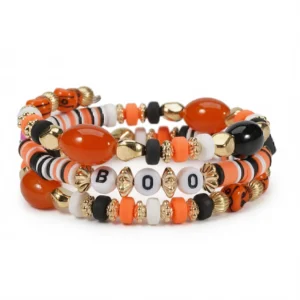 Spooky Halloween Lettered Bracelet - 1 Festive Piece!