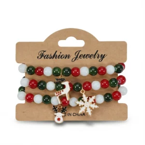 Christmas Charm Bracelet Set – Festive Holiday Style