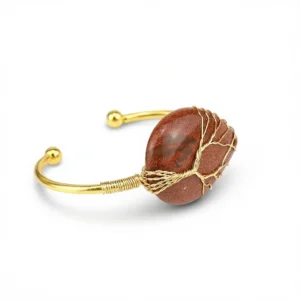 Golden Sandstone Bracelet – Artisan Crafted Warmth