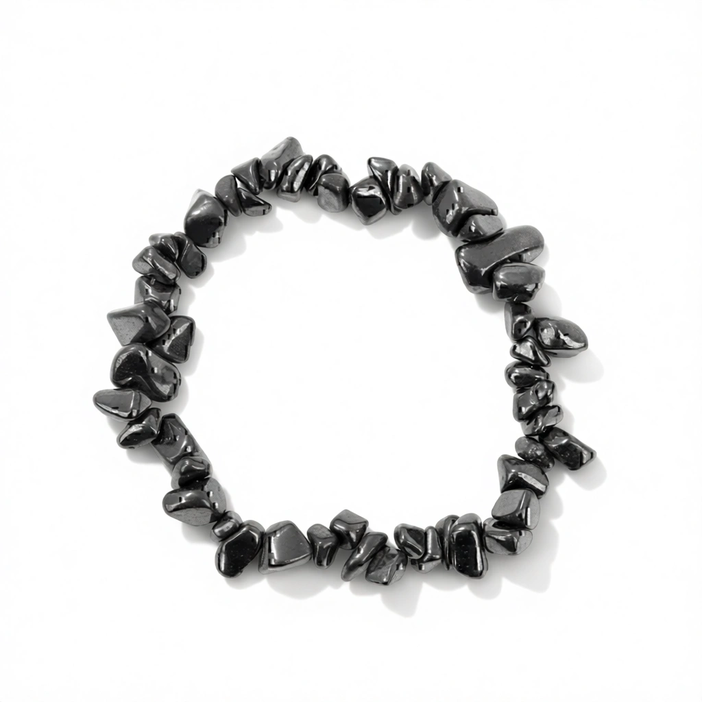 Hematite Bracelet – Effortless Style, Grounded Feel white background