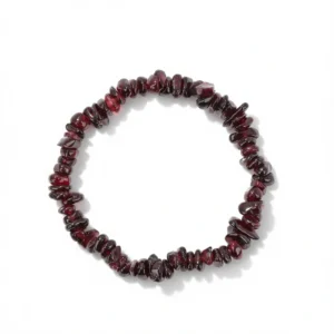 Garnet Bead Bracelet – Bold Natural Elegance