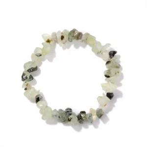 Agate Prehnite Bracelet – Elegant Retro Style white background