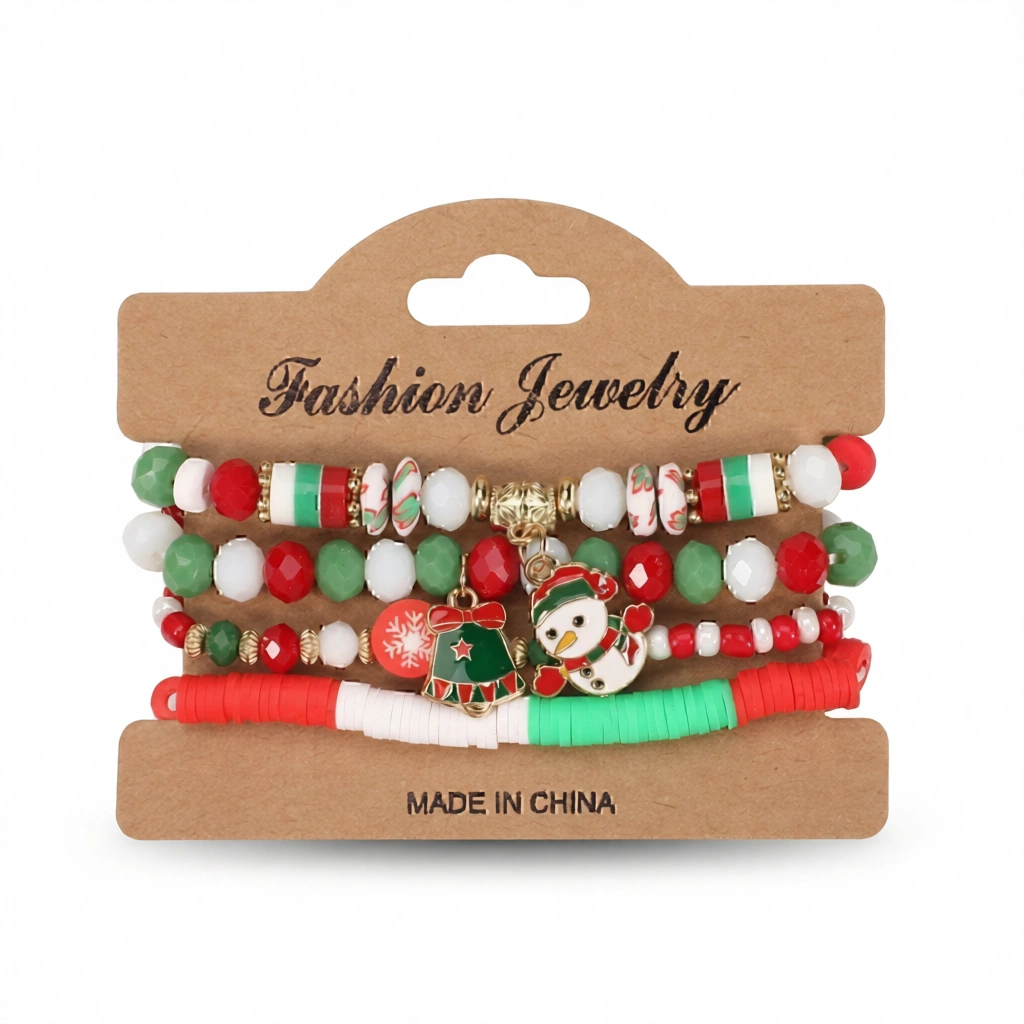 Crystal Charm Bracelets – Festive Sparkle For All White Background Crystal Charm Bracelets – Festive Sparkle For All white background