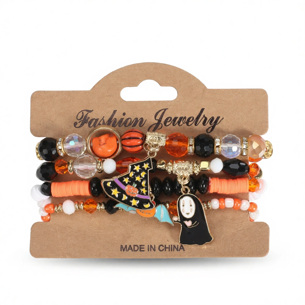 Haunted Mansion Bracelets – Spooky Charm Set White Background Haunted Mansion Bracelets white background